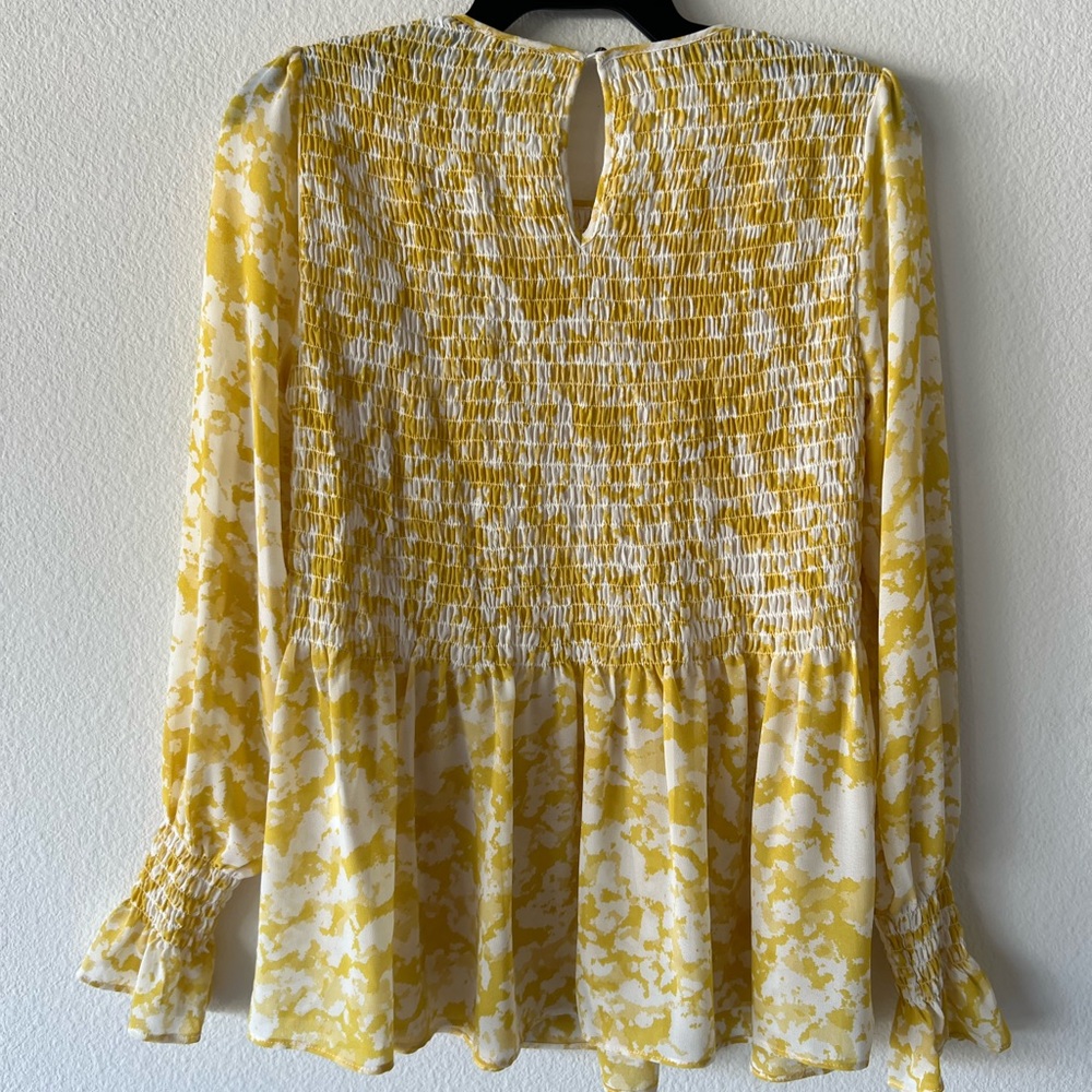 Rose + Olive yellow floral Women’s blouse